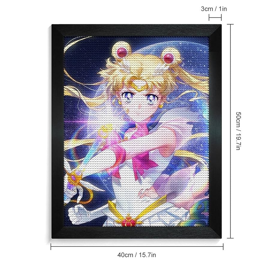 セーラームーン　立体アート　3D絵画　額縁付き 　タイプA Amazon.co.jp: セーラームーン 立体アート 3D絵画 額縁付き